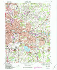 Akron East 1967 topographic map thumbnail