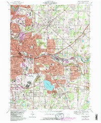 Akron East 1967 topographic map thumbnail