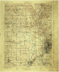 Akron topographic map thumbnail