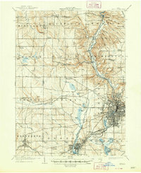Akron 1905 topographic map thumbnail