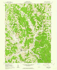 Amesville 1960 topographic map thumbnail