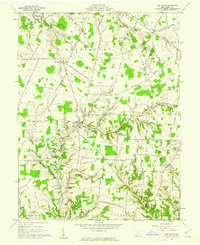 Ash Ridge 1961 topographic map thumbnail