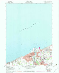 Ashtabula North 1960 topographic map thumbnail