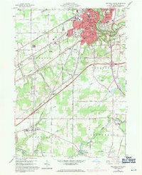 Ashtabula South 1960 topographic map thumbnail