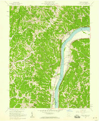 Athalia 1958 topographic map thumbnail