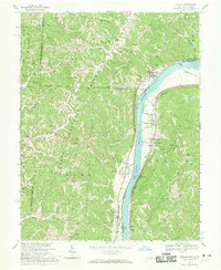 Athalia 1968 topographic map thumbnail
