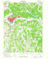 Athens 1961 topographic map thumbnail