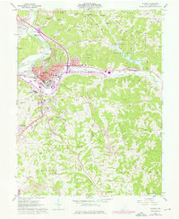 Athens 1961 topographic map thumbnail