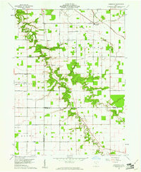 Ayersville 1960 topographic map preview
