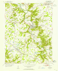 Batavia 1953 topographic map preview