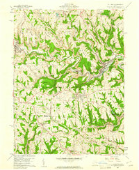 Dillonvale 1960 topographic map thumbnail
