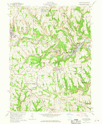 Dillonvale 1960 topographic map thumbnail
