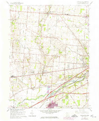 Donnelsville 1965 topographic map thumbnail
