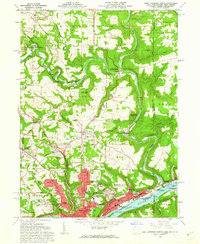 East Liverpool North 1960 topographic map thumbnail