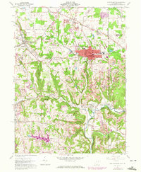 East Palestine 1960 topographic map thumbnail