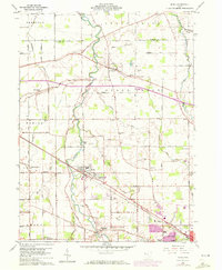 Elida 1960 topographic map thumbnail
