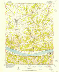 Felicity 1953 topographic map preview