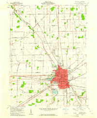 Fostoria 1960 topographic map thumbnail