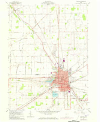 Fostoria 1960 topographic map thumbnail
