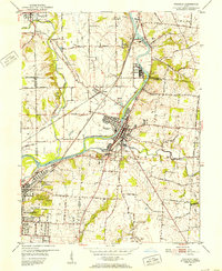 Franklin 1951 topographic map thumbnail