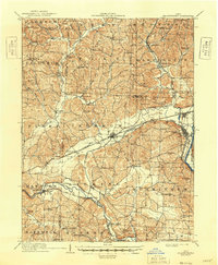 Frazeysburg 1910 topographic map thumbnail