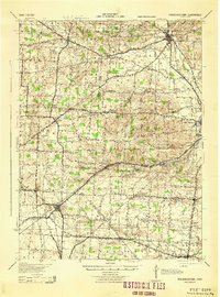 Fredericktown 1943 topographic map preview