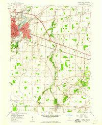 Fremont East 1958 topographic map thumbnail