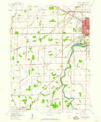 Fremont West 1958 topographic map thumbnail