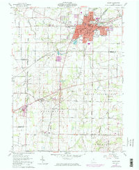 Galion 1960 topographic map preview