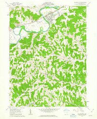 Gnadenhutten 1962 topographic map thumbnail