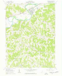 Gnadenhutten 1962 topographic map thumbnail