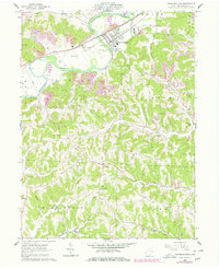Gnadenhutten 1962 topographic map thumbnail
