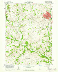 Greenfield 1960 topographic map thumbnail