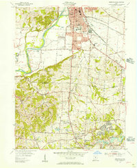 Greenhills 1955 topographic map thumbnail