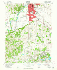 Greenhills 1955 topographic map thumbnail