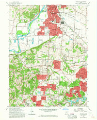 Greenhills 1965 topographic map thumbnail