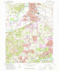Greenhills 1965 topographic map thumbnail
