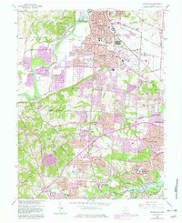 Greenhills 1965 topographic map thumbnail