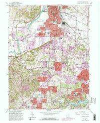 Greenhills 1965 topographic map thumbnail