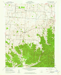 Hallsville 1961 topographic map thumbnail