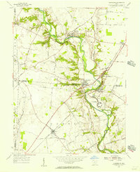 Harrisburg 1955 topographic map thumbnail
