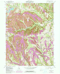 Harrisville 1960 topographic map thumbnail