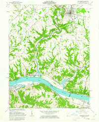 Higginsport 1961 topographic map thumbnail