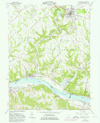 Higginsport 1961 topographic map thumbnail