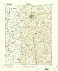 Hillsboro 1917 topographic map thumbnail
