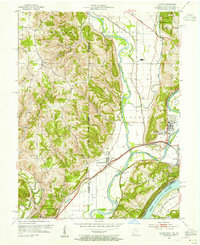 Hooven 1954 topographic map thumbnail