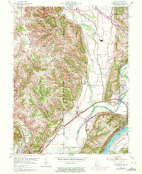 Hooven 1954 topographic map thumbnail