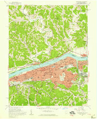 Huntington 1957 topographic map thumbnail