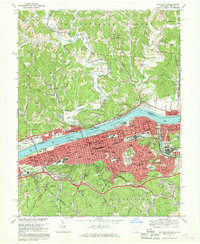 Huntington topographic map thumbnail