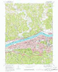 Huntington 1968 topographic map thumbnail